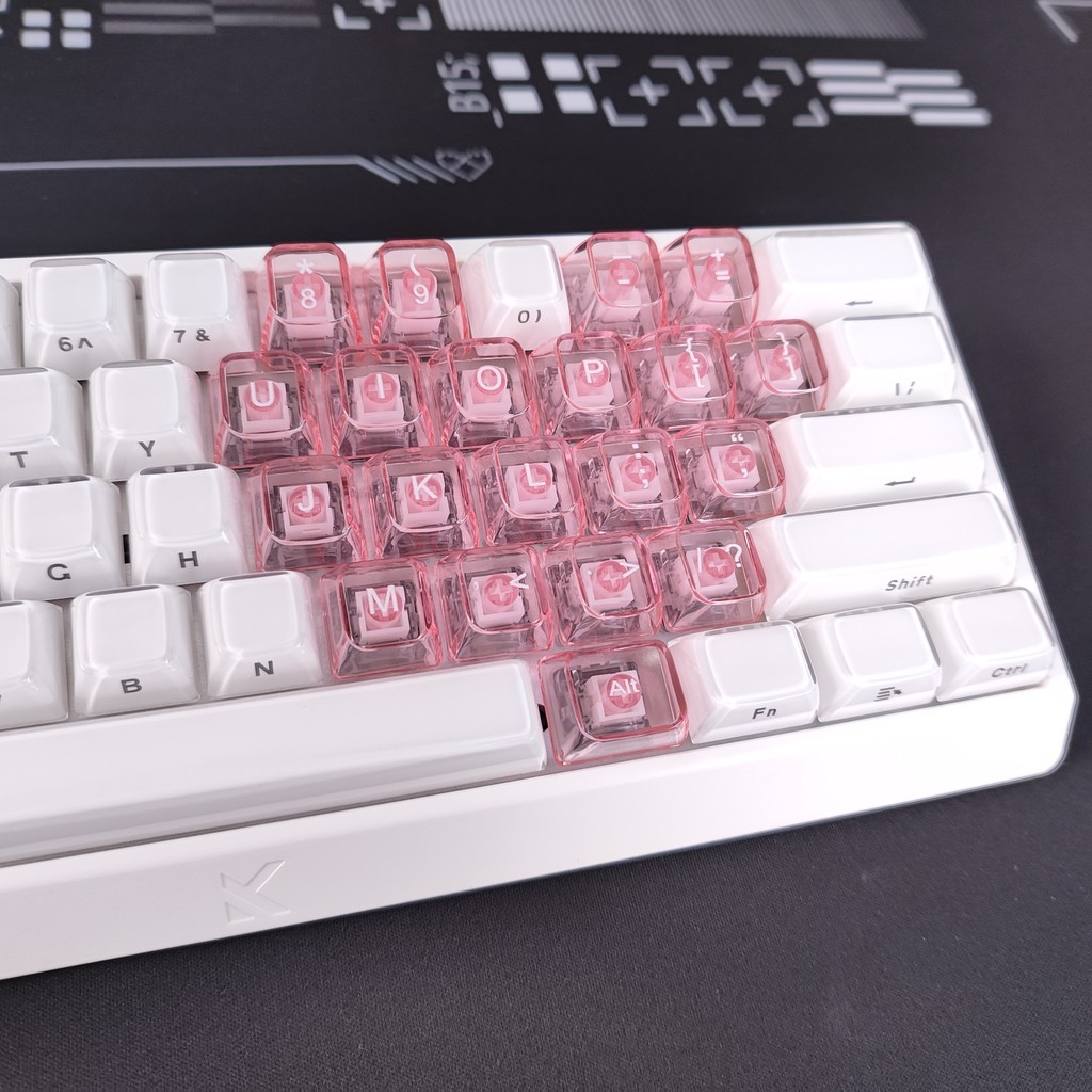 keycap ใส sa keycap X XVX Crystal Jelly Love Heart Keycap เหมาะสําหรับว้าวจาก Ace68 Ex-Walker X87 Ma