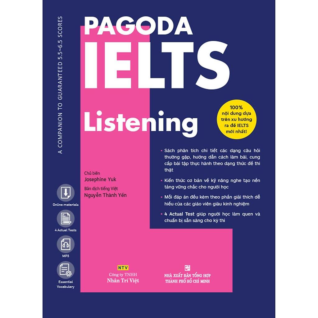 หนังสือ - Pagoda Ielts Listening - รวมหนังสือบทเรียนและคําตอบ - สํานักพิมพ์ทั่วไป