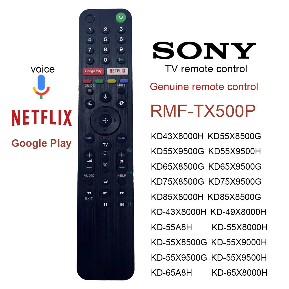 [รีโมทของแท้] รีโมททีวี SONY Smart TV Remote คำสั่งเสียง รีโมท RMF-TX500P