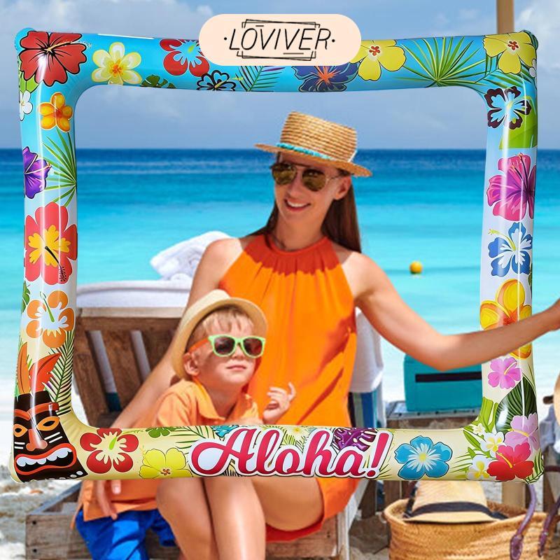 Inflatable Prop Photobooth Props ตกแต่งฮาวาย ใช้งานง่าย ใช้งานได้จริง อุปกรณ์ Selfie Frame
