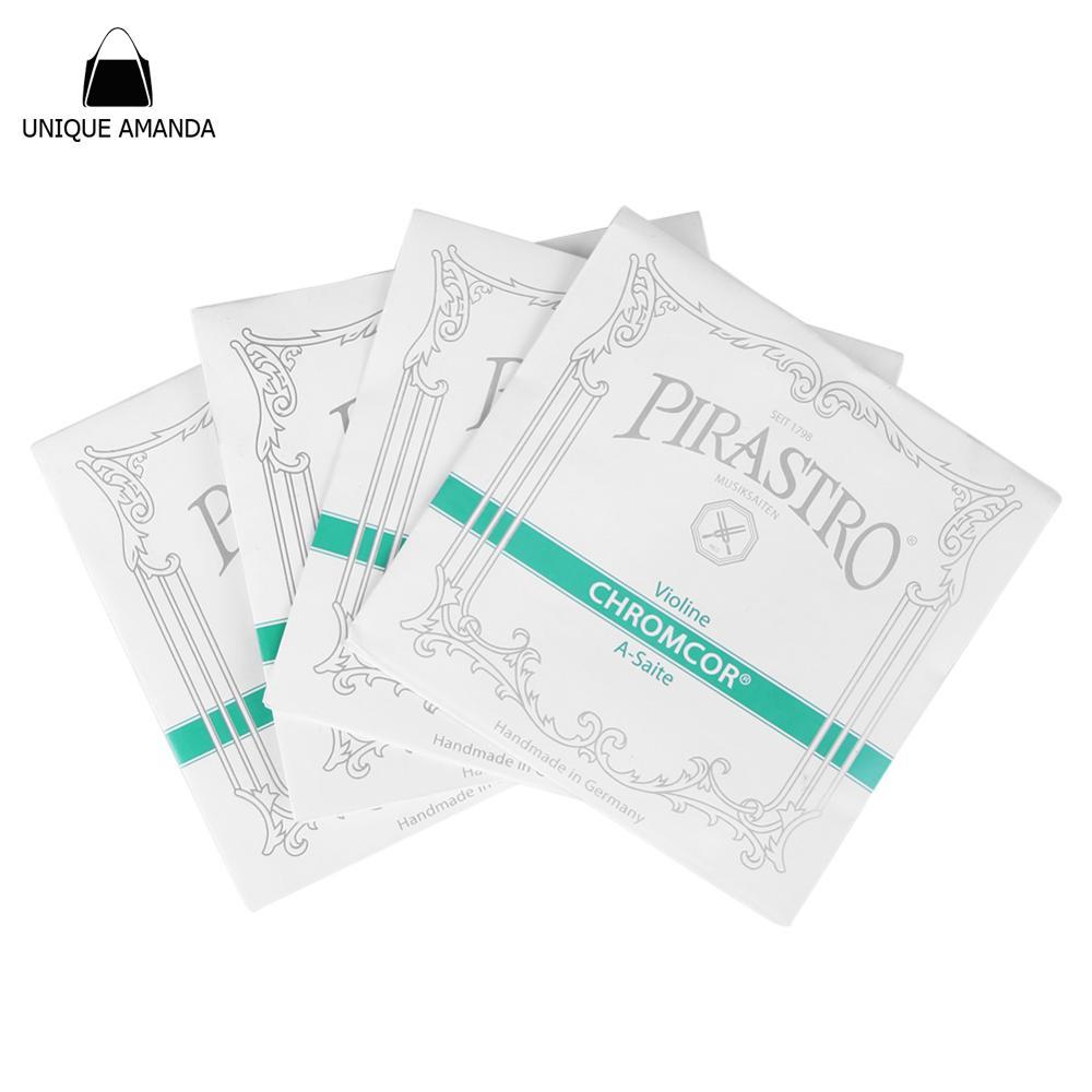 อีไลฟ์010☁ 4 ชิ้น/เซ็ต Chrome Steel Pirastro Tonica ไวโอลิน Strings 4/4 อุปกรณ์เสริมไวโอลิน