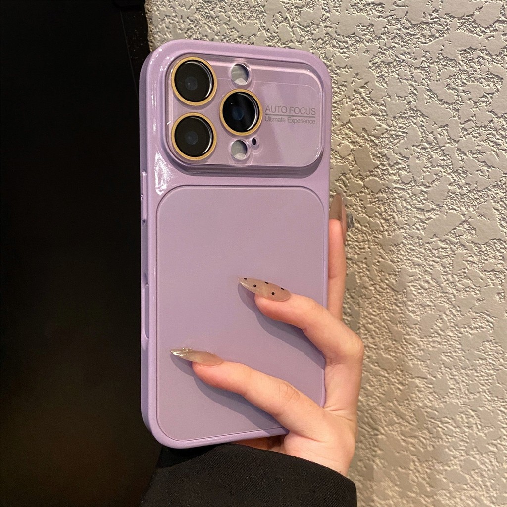 หรูหรา AG กระจกนิรภัยเคสโทรศัพท์สําหรับ iPhone 13 14 15 16 17 Pro Max Candy กันกระแทกกันชนกลับกรณีฝาครอบ