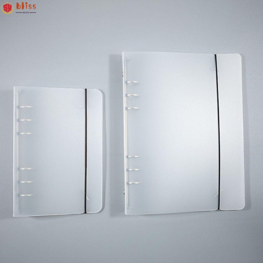 BLLISS Ring Binder Cover, Non-punchable Transparent Folder Soft Shell, Creative A5/A6/A4/B5 แบบพกพาข