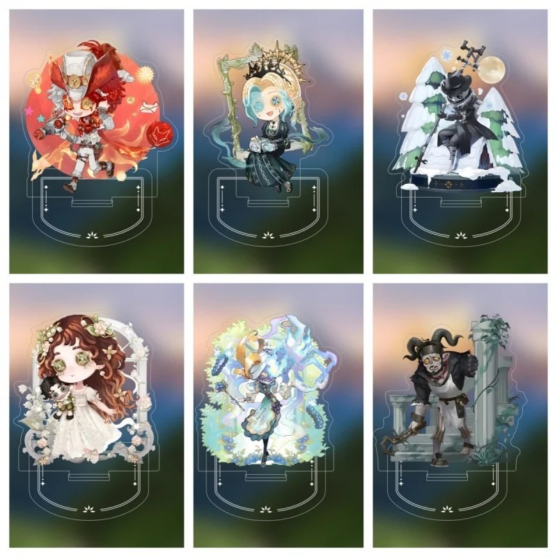 Standee Identity V mica อะคริลิคสําหรับชุดตกแต่งโต๊ะเรียน ขี่ลม Alice DeRoss Prospector Ganji Gupta