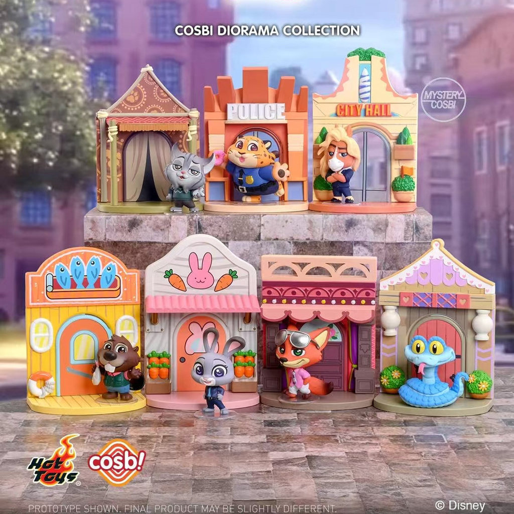 ✨8.8 ร้าน✨[ยกกล่อง 6 ชิ้น] HotToys ของแท้ Crazy Zootopia 2 ฉาก Mystery Box COSBI Judy Nick✨