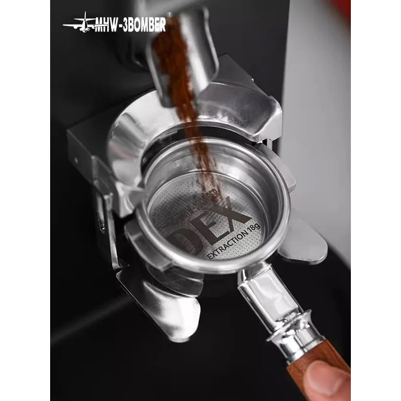 MHW-3BOMBER DEX ตะกร้ากรองกาแฟเอสเปรสโซที่แม่นยําพร้อมหน้าจอ Espresso Puck, 58 มม.Portafilter, อุปกร