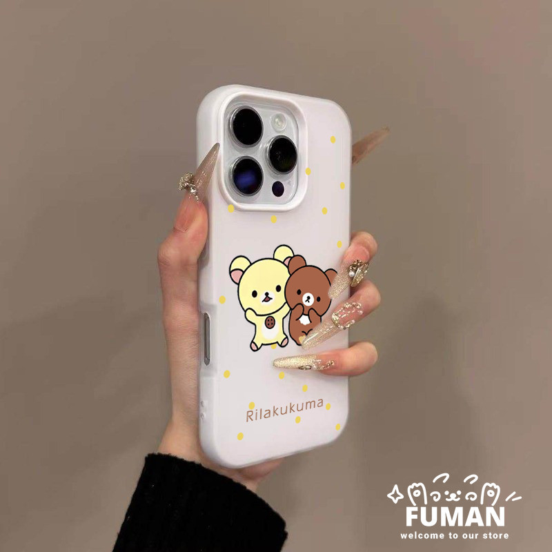 น่ารัก Rilakkuma เคสโทรศัพท์สําหรับ OPPO Reno 8T 8 7 Pro 8Z 7Z 6Z 6 5 4 Lite 5K 5Z 5F 4F 4G 5G Simpl
