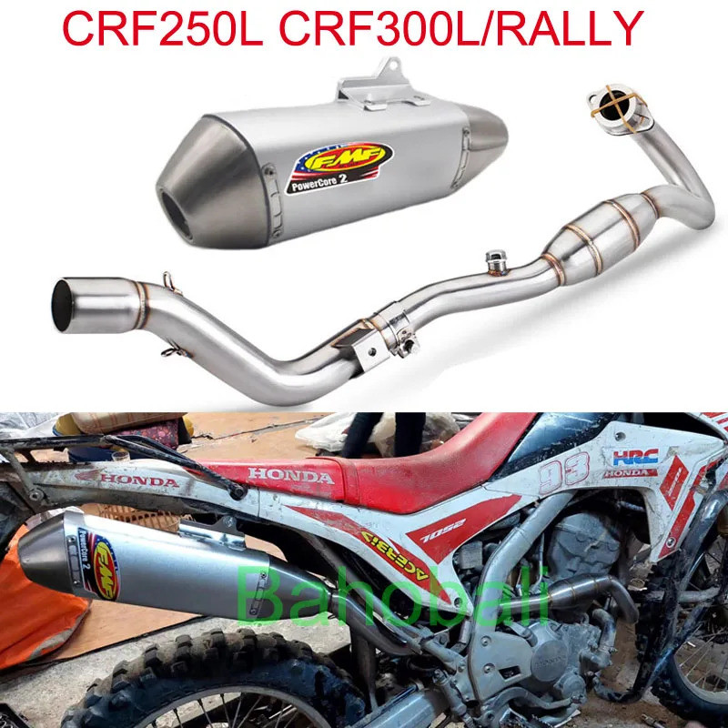CRF250L CRF300L/RALLY รถจักรยานยนต์ไอเสีย Header ท่อเต็มระบบ FMF Muffler สําหรับ Honda CRF250L CRF30