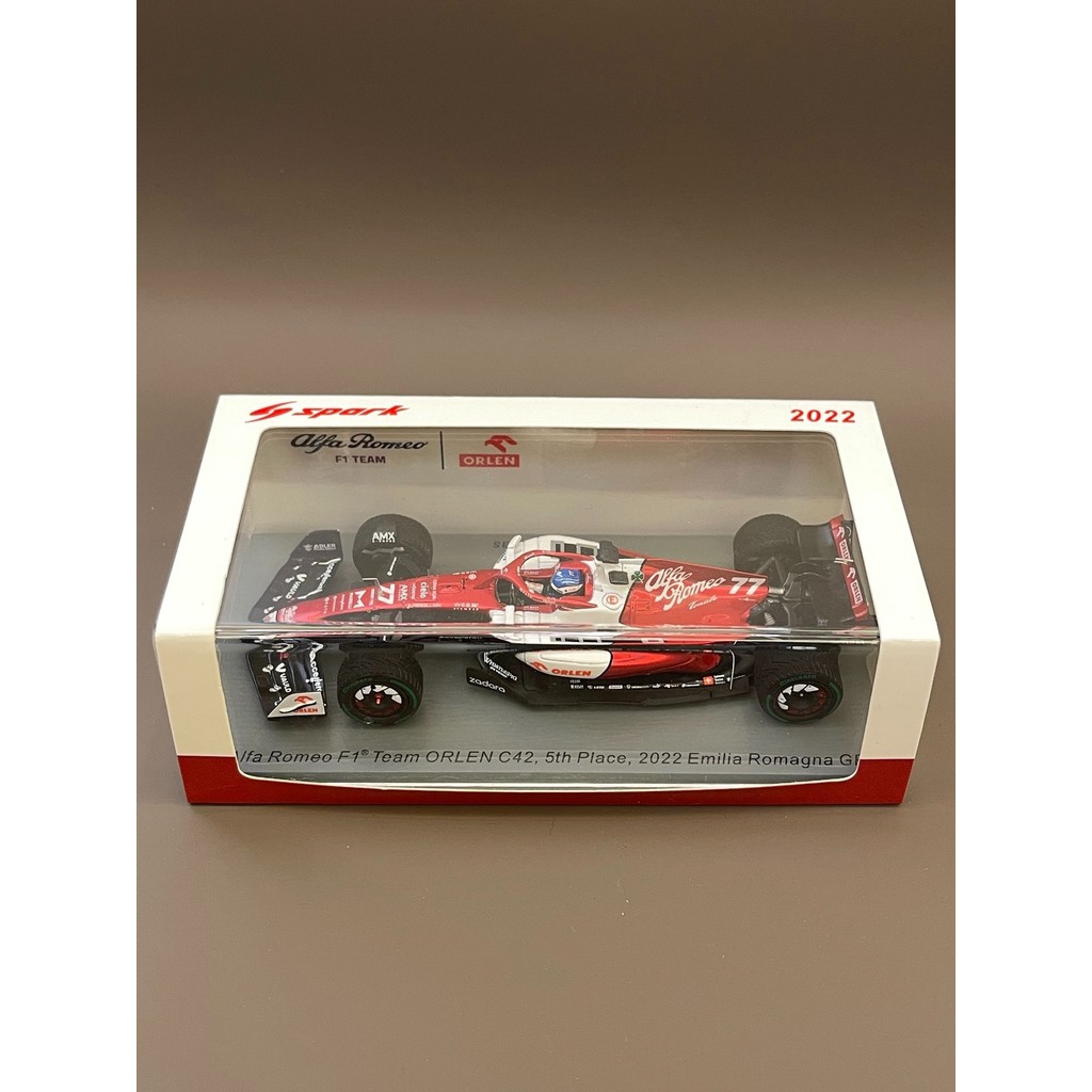 [spark] 1/43 Botas Imola 2022 F1 Model Fleet: Alfa Romeo C42 Imola GP 5th Big Score Rider: Valttes 7