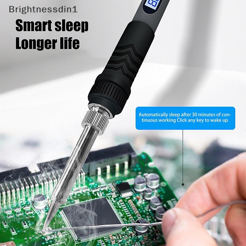 [Brightnessdin] 936 หัวแร้ง 90W จอแสดงผลดิจิตอลอัจฉริยะแบบพกพา 120~550℃ เคล็ดลับซีรีส์ 900M แบบปรับไ