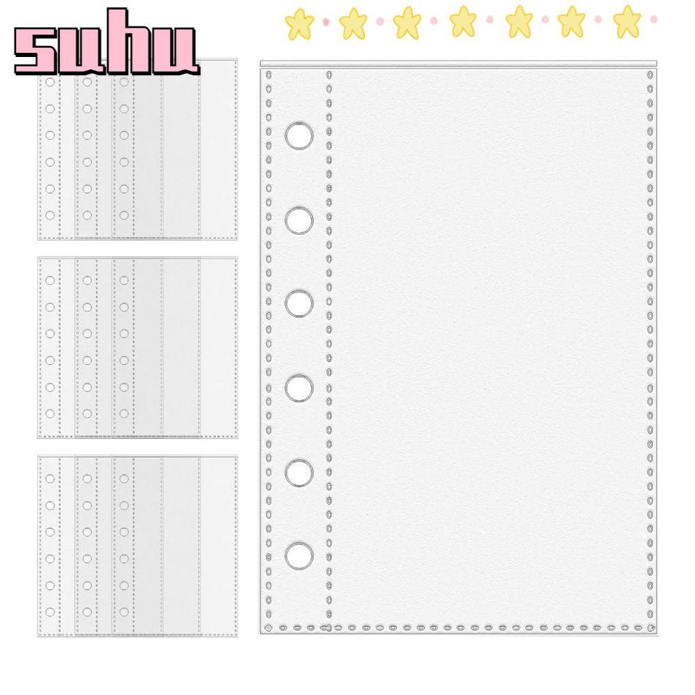 SUHUHD Card Protector Sleeves, A7 A7 Binder หน้า, A7 Binders 6-Ring หน้าใส