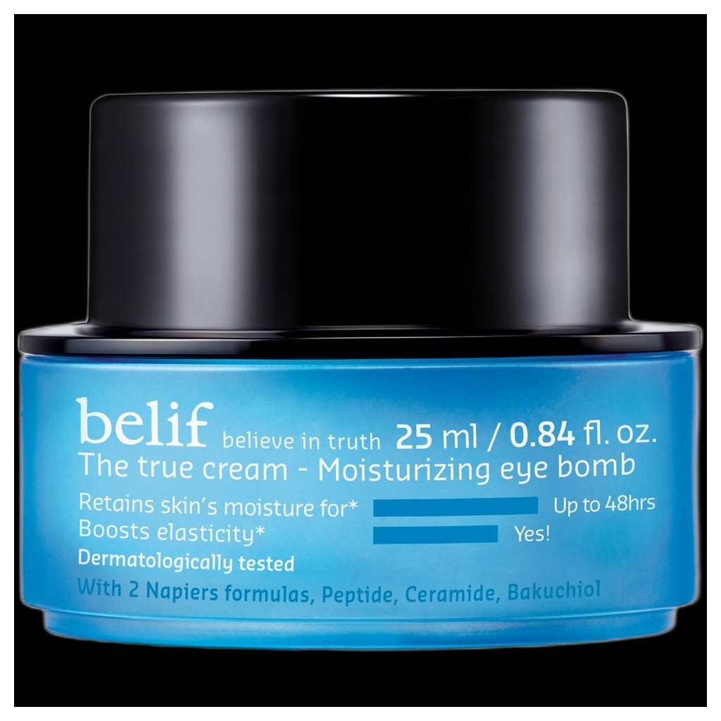 [belif] The True Cream - Moisturizing Eye Bomb, 25ml, 1 ชิ้น / ครีมบํารุงรอบดวงตาเกาหลี / สูตรให้ควา