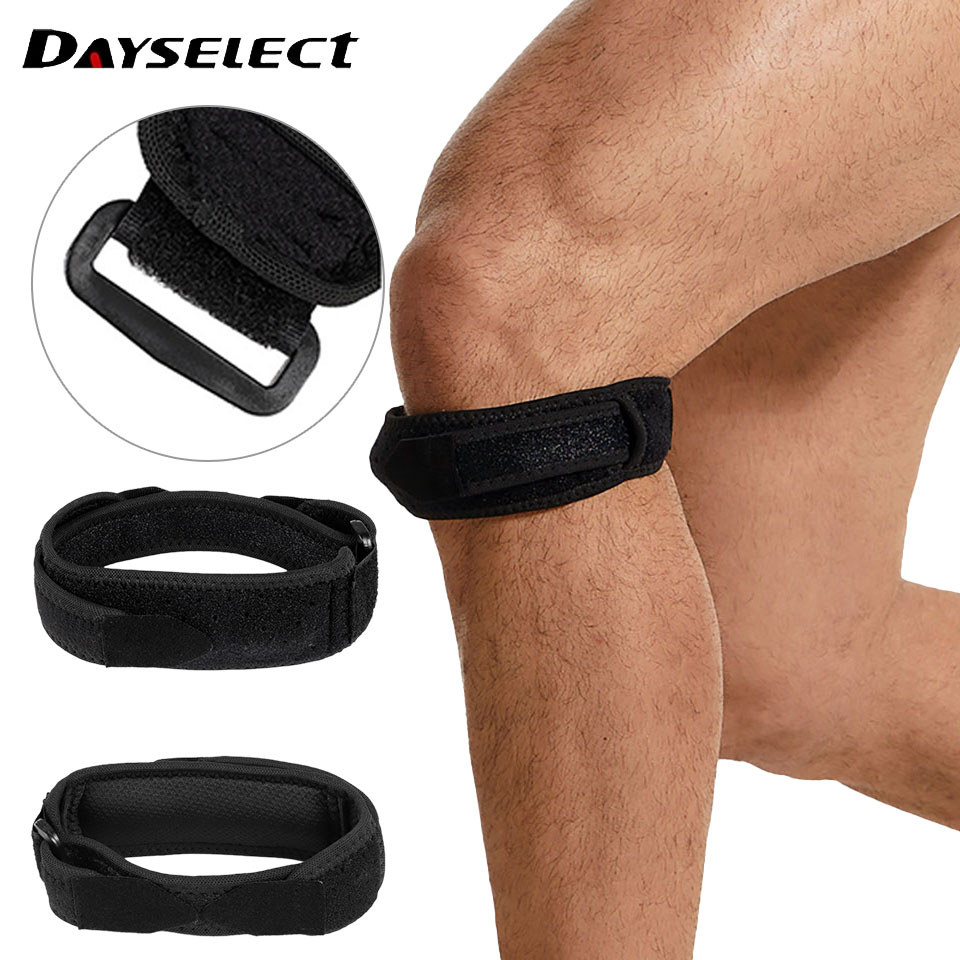 DAYSEELECT สายรัดเข่า กันลื่น สำหรับการขี่จักรยานและฟิตเนส เพิ่มความเสถียรขณะออกกำลังกาย