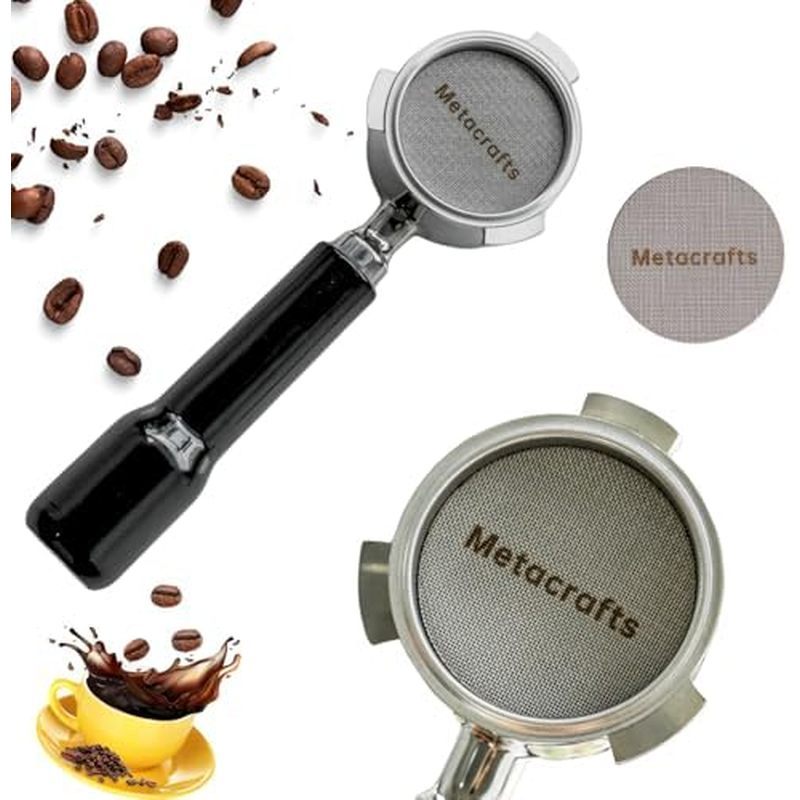 Espresso Portafilter 54mm Bottomless เข้ากันได้กับ Breville Duo-tempo, Infuser, Bambino, Barista Exp