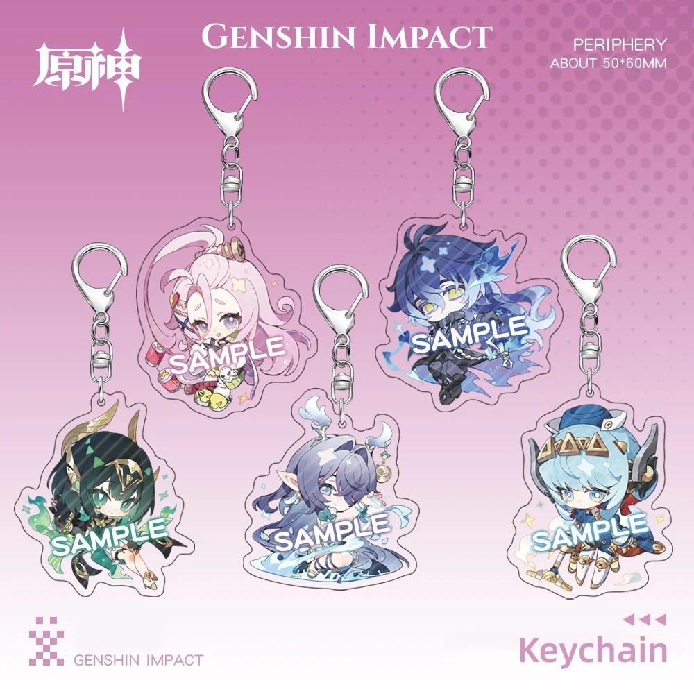 พวงกุญแจ Genshin Impact ของ Natlan Mavika Chasca Citlali Iansan Orron อะคริลิค micha สําหรับตกแต่งกร