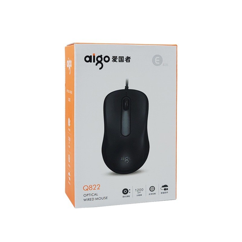 Q q822 Office Home Mouse usb Universal Mouse อุปกรณ์แบบมีสายอินเทอร์เฟซธุรกิจ VARQ