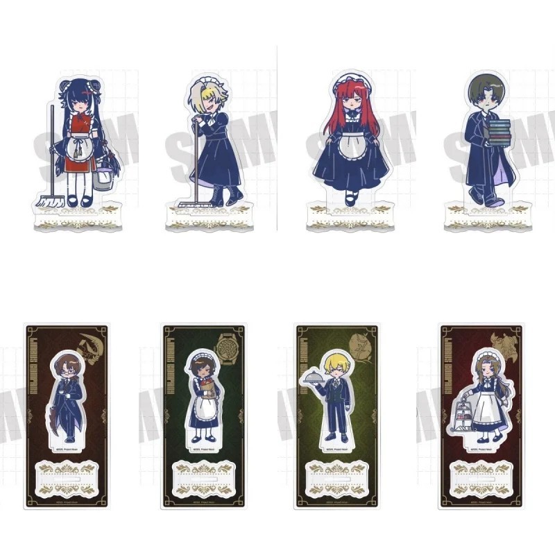 Standee Limbus บริษัท micha รุ่น Yi Sang Faust Ryoshu chibi อะนิเมะเกมตกแต่งโต๊ะ 10 ซม. พร้อมพวงกุญแ