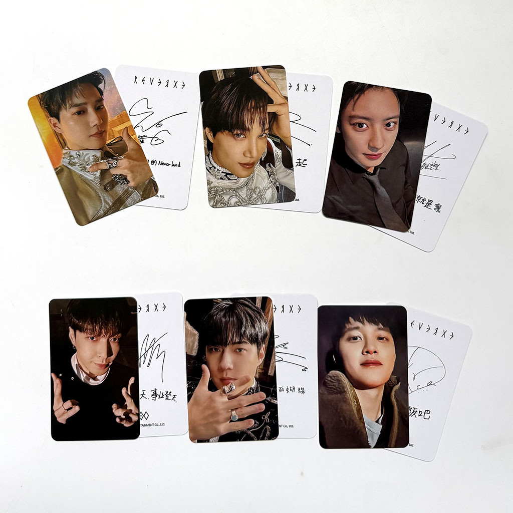 4-9 ชิ้น EXO REVERXE Photocards Oh Se Hun Chanyeol LAY UPSIDE DOWN KAI Wait On Me Solo อัลบั้มการ์ด 