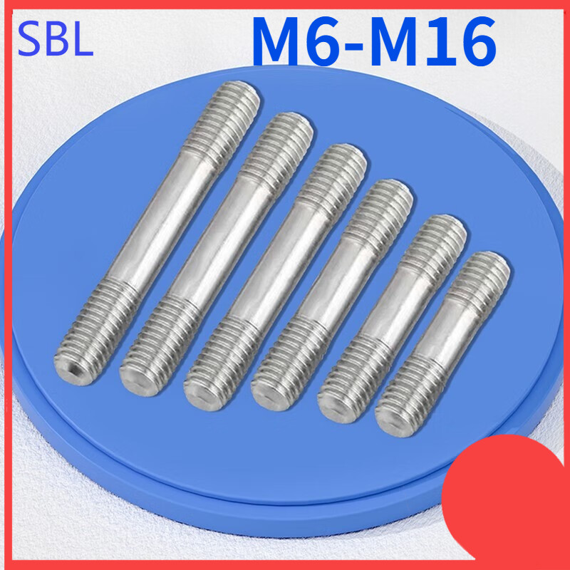 316 สแตนเลส double-ended สกรู rod, two-ended ฟัน headless bolt, สตั๊ด, สกรู, สกรู, สกรู, แกนฟัน M6/M