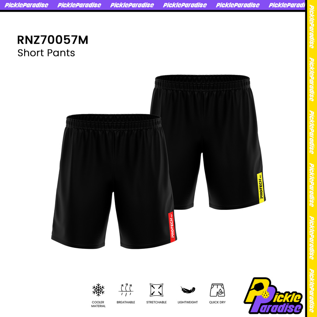 PROTECH RNZ70057M กางเกงขาสั้นกีฬาแห้งเร็ว Unisex Asia Size XS-4XL