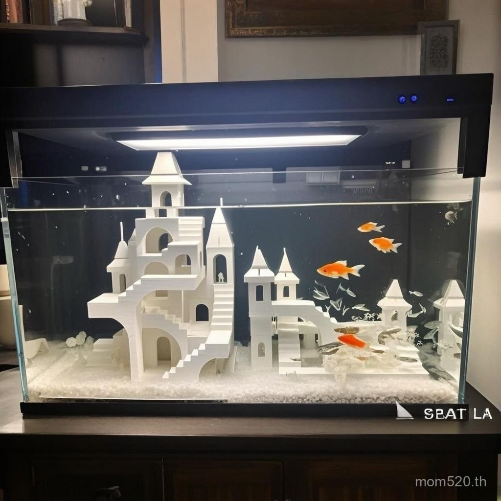 สินค้าใหม่ที่ระลึก Monument Valley ปราสาทถังปลาภูมิทัศน์ถังปลาตกแต่งที่ระลึก Monument Valley ถังปลาปราสาทถังปลา Lands