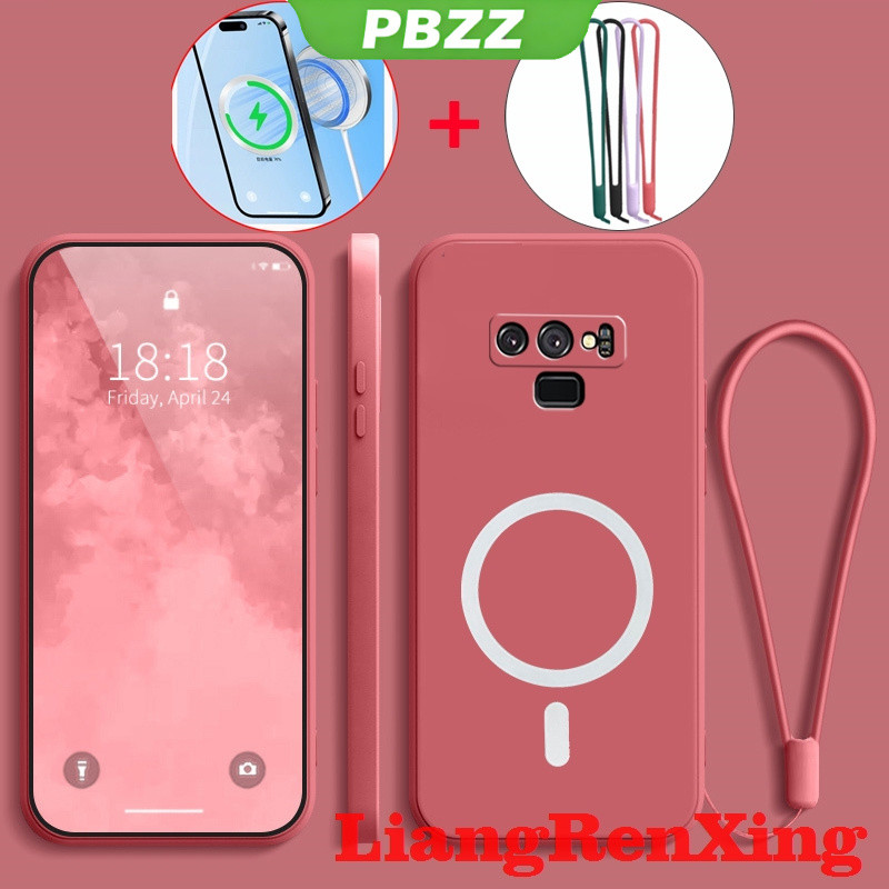 PBZZ เคสสําหรับ SAMSUNG note 9 เคสโทรศัพท์ Softcase Liquid Silicone Protector Smooth กันกระแทกฝาครอบกันชนดีไซน์ใหม่ความงาม แม่เหล็กดูดไร้สาย YTBSWX01 ราคา ถูกที่สุด ดีลบีเคเค แกลเลอรีภาพที่ 4