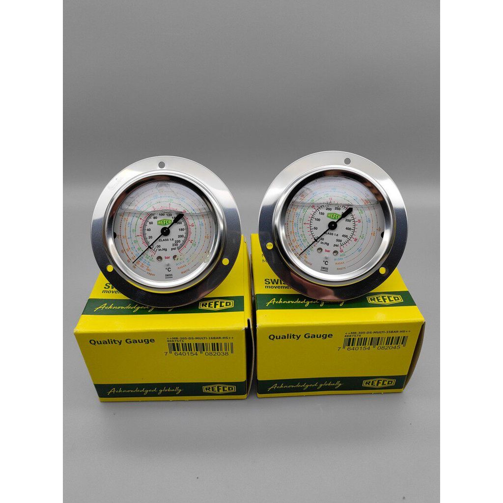 R REFCO R22R 134a สารทําความเย็นแรงดันสูง R404 แรงดันต่ํา R410 เครื่องวัดความดัน MR305 MR205 MR306 M