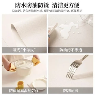 Bauhaus สไตล์ Placemat พรีเมี่ยมกันน้ํา Oilproof หนังบนโต๊ะอาหาร Mat โต๊ะกาแฟโต๊ะ Decor Mat