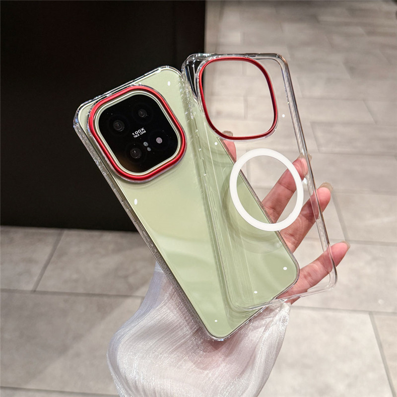 เคสโทรศัพท์โปร่งใสเป็นพิเศษ สําหรับ IQOO 15 13 Magnetic Snap Case Bayer วัสดุ hard anti drop shell