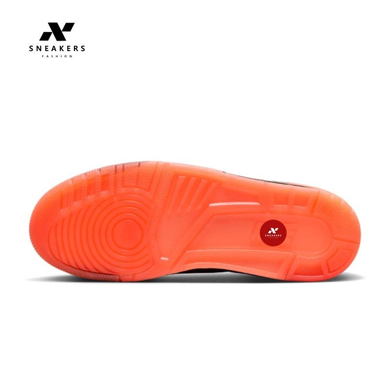 Jordan 3 x J Bain Bla Solar Flare รองเท้าผ้าใบแฟชั่นสําหรับผู้ชาย | คุณภาพ OEM พร้อมถุงกระดาษ K8CE