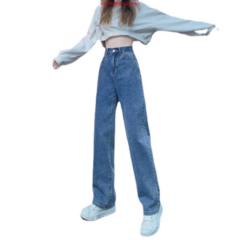 Saran ยีนส์ SR035 กางเกงยีนส์ขากระบอกใหญ่ Y2K เอวสูง Size L งานสวย กระชับ ใส่สบาย