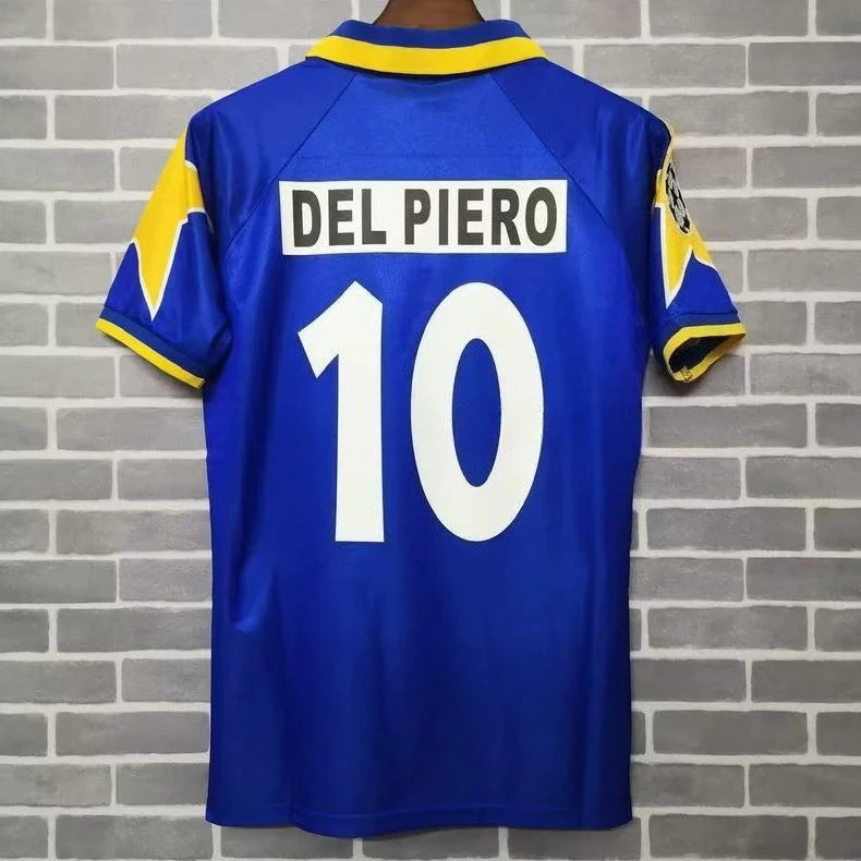 เสื้อย้อนยุค Juventus Del Piero และ Zidane ฤดูกาล 1995-1996 คุณภาพดี