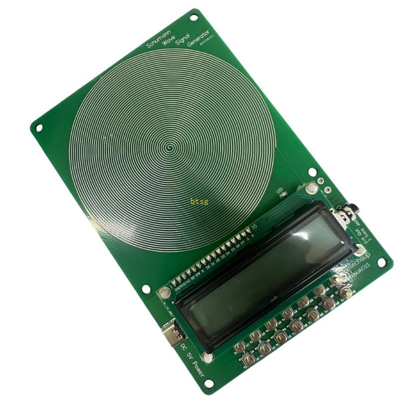 Btsg เครื่องกําเนิดไฟฟ้า Schumann Waves ความถี่ที่ปรับได้ 7 คลื่นไซน์ 83Hz พร้อมอินเทอร์เฟซพลังงาน T