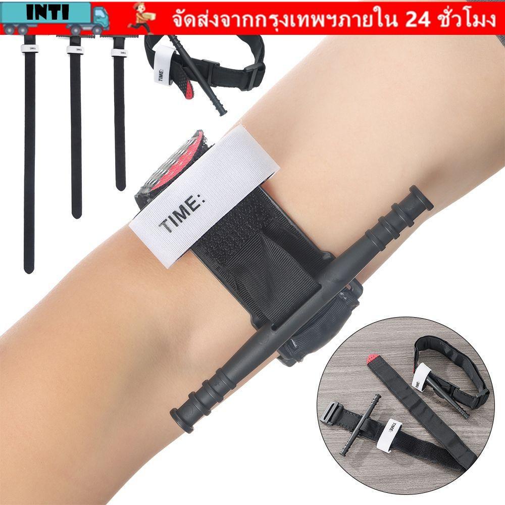 INTI Outdoor Tourniquet, Handle สีสันเกียร์กลางแจ้ง, อุปกรณ์ฉุกเฉินที่มีประสิทธิภาพ Single Handed Operation Hemostatic Band สําหรับกลางแจ้ง Camping