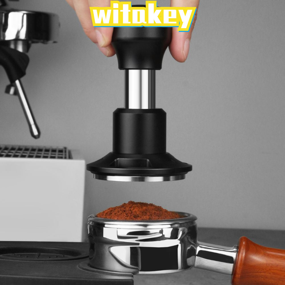 WITAKEY Espresso Tamper สแตนเลส 58.5 มม.53 มม.51 มม.ฤดูใบไม้ผลิโหลดกาแฟ Tamper, Ripple ฐานคงที่ความดันกาแฟ Impact Tamper