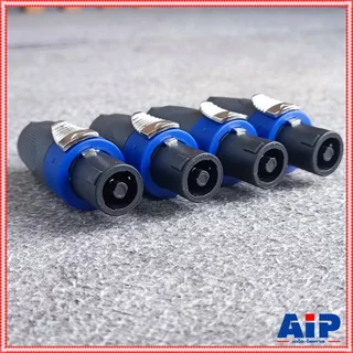 แพ็ค4ตัว สีน้ำเงิน CONNEX SP-01 SPEAKON ปลั๊กสเปคคอน 4ขั้ว สเปคคอนตัวผู้ SP01 SP 01 สเปคคอนตู้ลำโพง เอไอ-ไพศาล