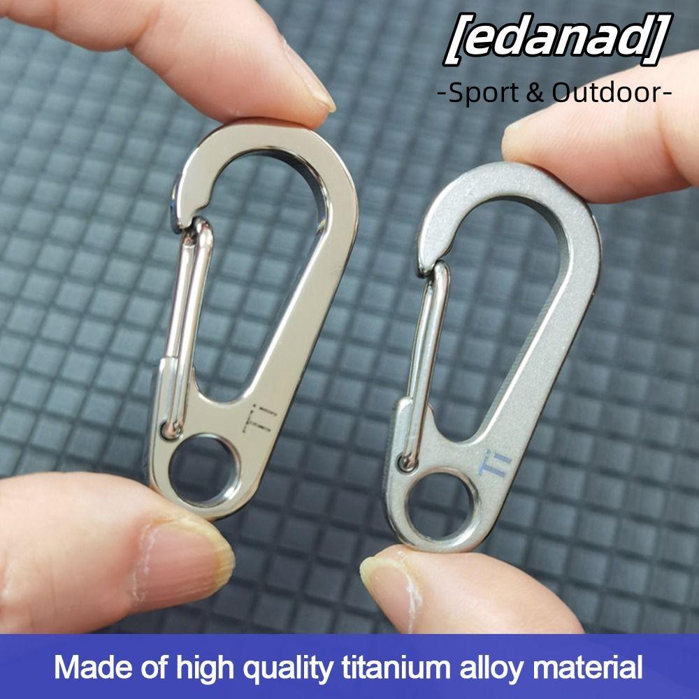 EDANAD D Carabiner EDC Gear Hang Buckle Safety Travel Tools Camping Keyring