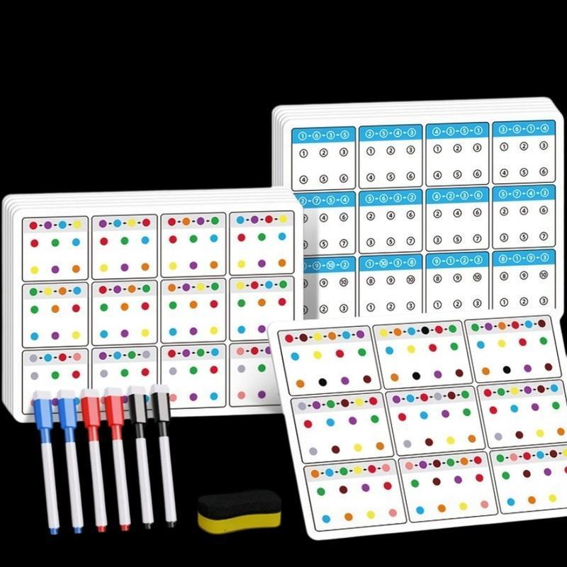 Openwatere 1 ชุดรถไฟภาพสําหรับเด็กโฟกัสและความสนใจการ์ดการฝึกอบรมการจดจําสีและหมายเลขการปรับปรุงหน่ว