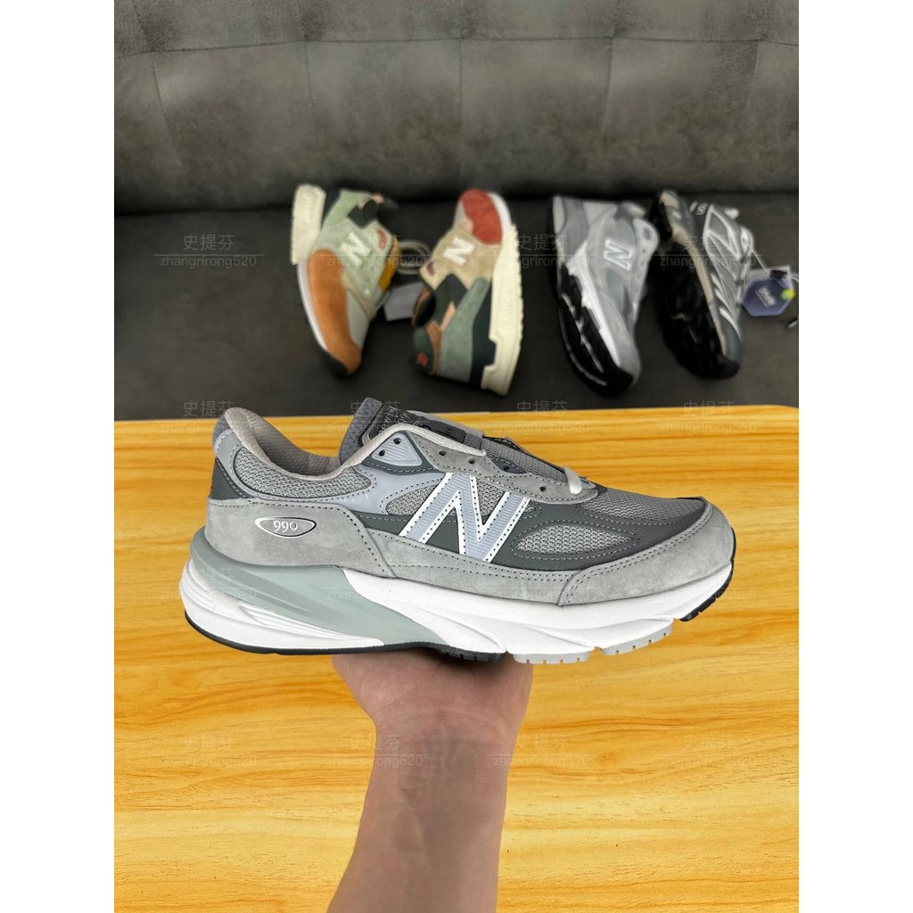 ผู้ชายผู้หญิง 990v6 Yuanzu สีเทา รหัส nb Classic