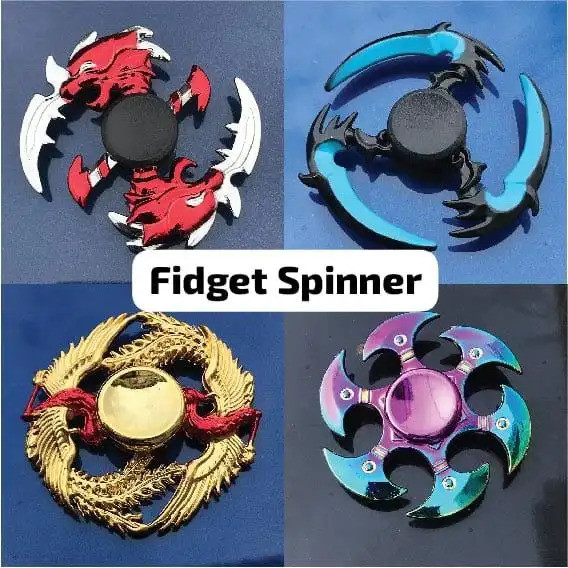 โลหะ Fidget Spinner โลหะเหล็ก Finger Spinner ของเล่นสําหรับปลายนิ้ว Spinning Pro Phoenix Finger Spin