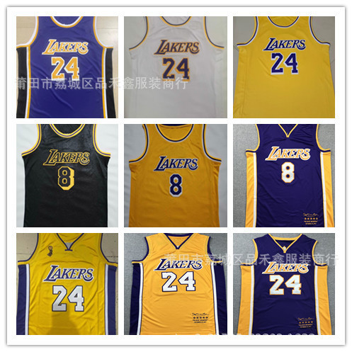 เสื้อ Lakers Champion Edition ปักลาย ขนาดเบอร์ 8 ชุด