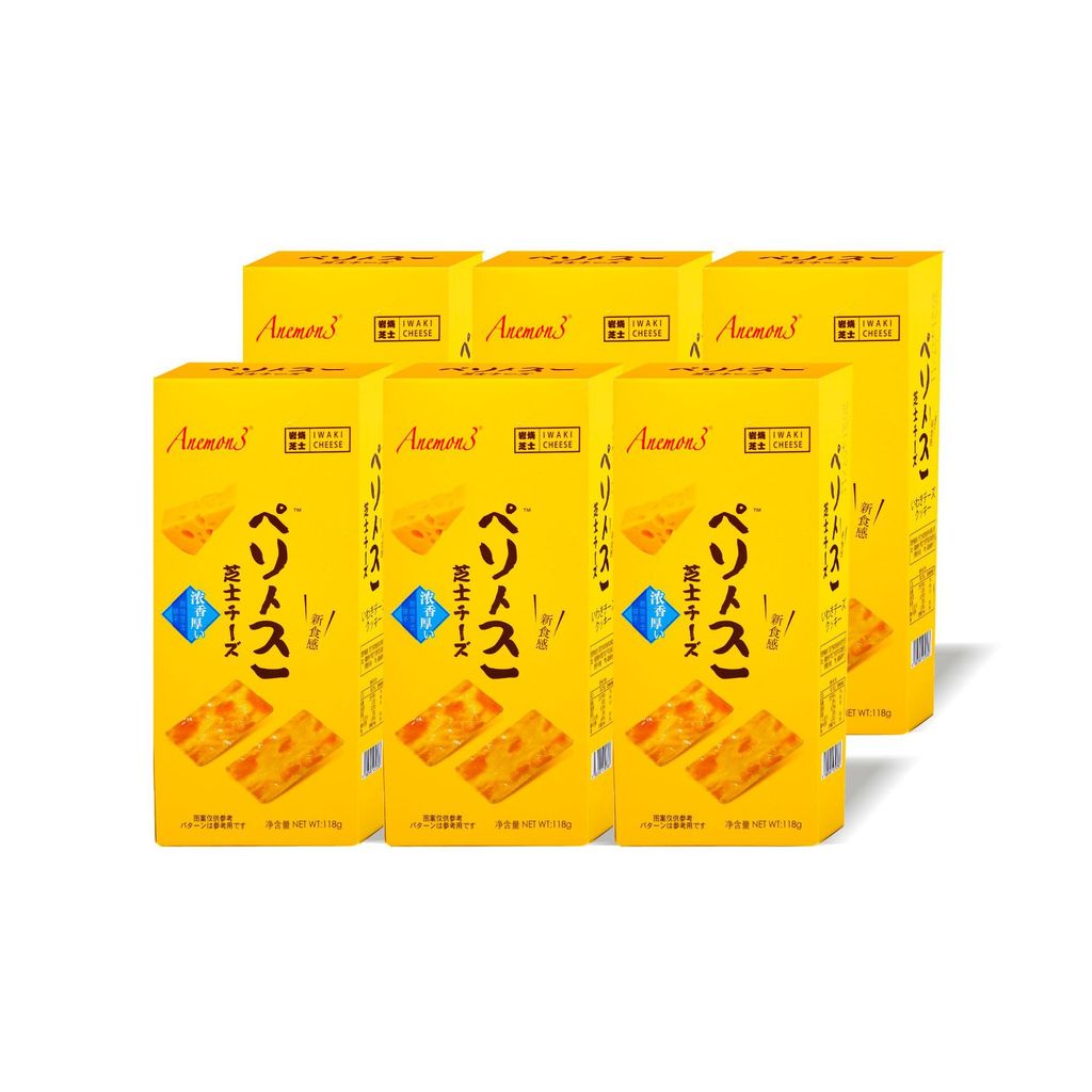 [สต๊อกพร้อมจัดส่งที่รวดเร็ว] anemon3 Japanese Iwate Cheese Crisp Biscuits 118g Box Office Snacks Sal