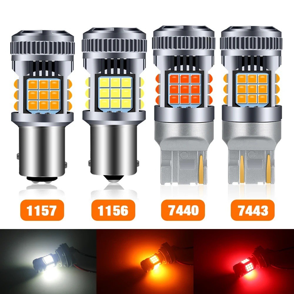 T20 รถไฟเลี้ยว led 36smd พร้อมพัดลม ba15s ไฟเบรคถอดรหัส p21w ไฟเลี้ยว