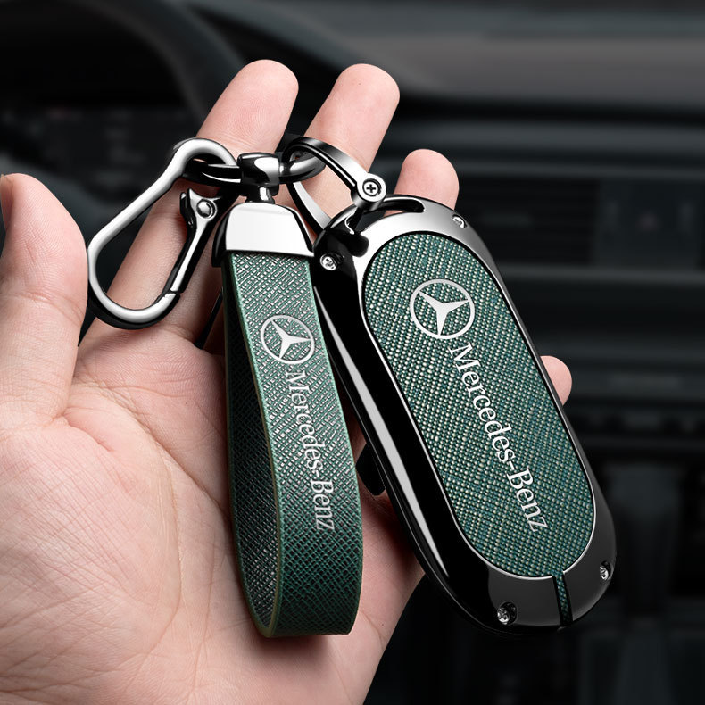 เหมาะสําหรับ 2025 Mercedes-Benz E300L ฝาครอบกุญแจ GLC300L C260L เปลือก C200 หัวเข็มขัดรถ S400 ชาย e3