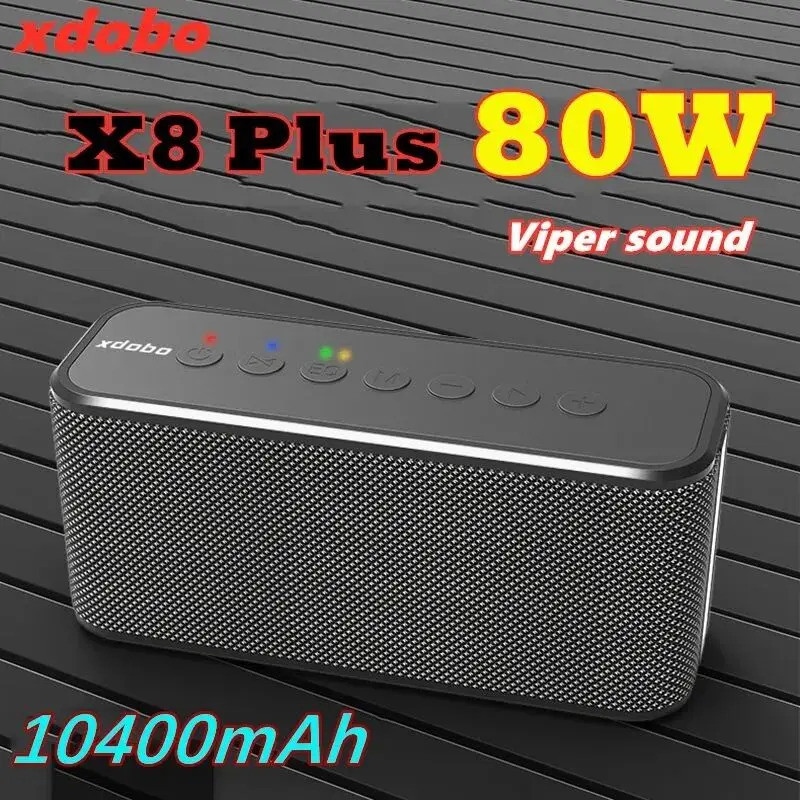 XDOBO X8 Plus TWSลําโพงบลูทูธไร้สาย 80Wซับวูฟเฟอร์Soundbarโทรศัพท์มือถือชาร์จSoundbox Echo WallเพลงC