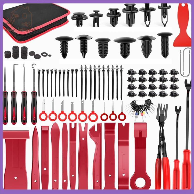 [vky_kellogg.th] 238 ชิ้นเครื่องมือกําจัดตัดแต่ง, Auto Push Pin กันชน Retainer Clip Set, แผงรถวิทยุก