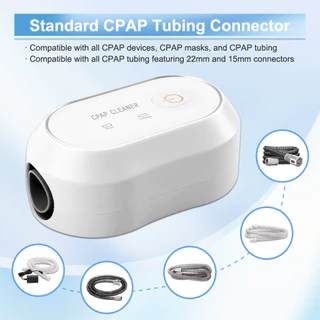 เครื่องทําความสะอาด CPAP แบบพกพาเครื่องกําเนิดโอโซน Sanitizers และเครื่องท่อ CPAP สําหรับ 22 มม. 15 มม. CPAP ท่ออุปกรณ์ทําความสะอาด