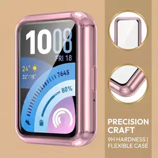 เคสซิลิโคนสำหรับ for Huawei Band 11 11 Pro 10 Huawei Band 9 8 NFC ป้องกัน TPU ฝาครอบไฟฟ้าสมาร์ทวอทช์ ตัวป้องกันหน้าจอ