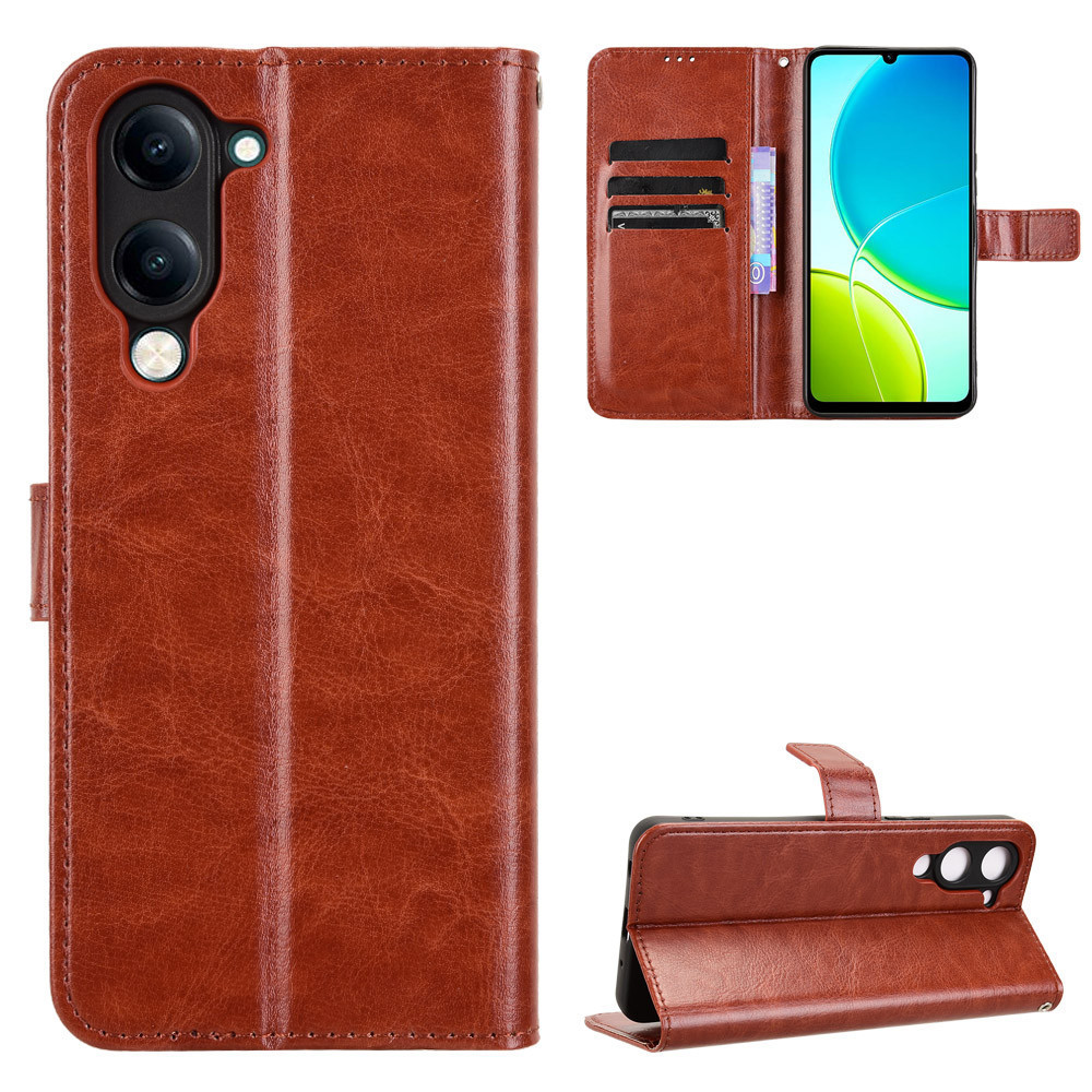 สําหรับ Vivo Y04S V2531 กรณีกระเป๋าสตางค์ PU หนังปกหลังสําหรับ Vivo Y04s Y 04s V2531 เคสโทรศัพท์พลิก