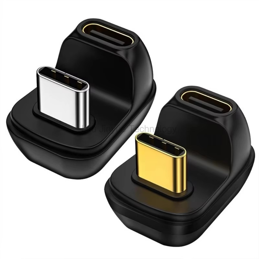 LIKAIYUE อะแดปเตอร์ Mini USB4.0 40Gbps U-Shape Thunderbolt3 USB C ถึง Type C 100W Fast Charging Conv